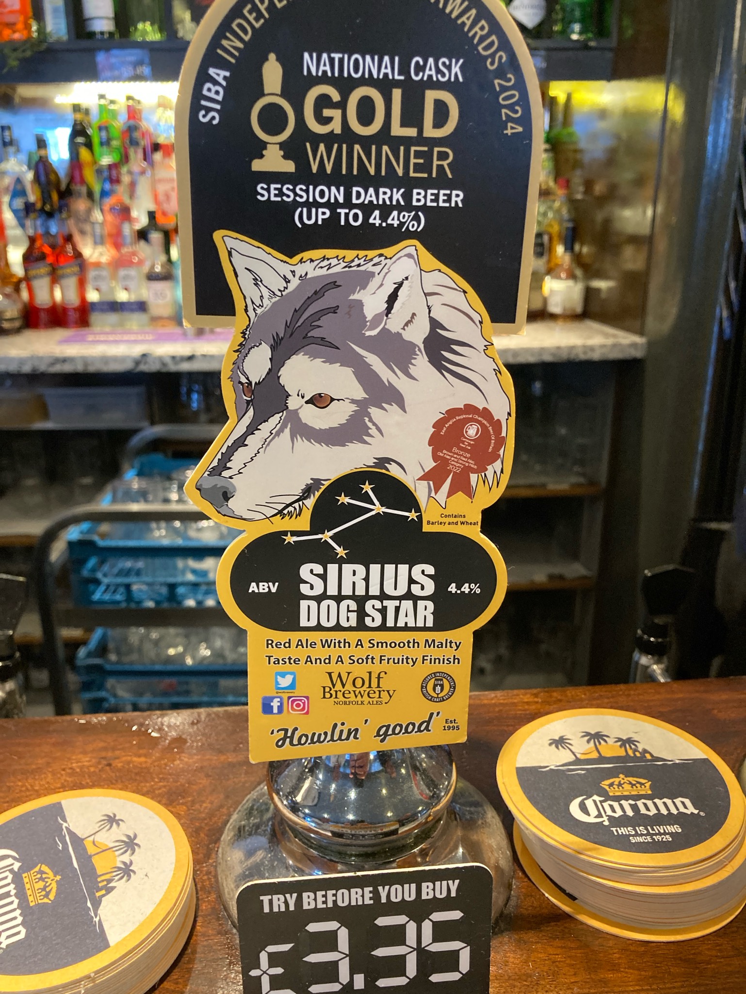 Sirius Dog Star, The Wolf Brewery