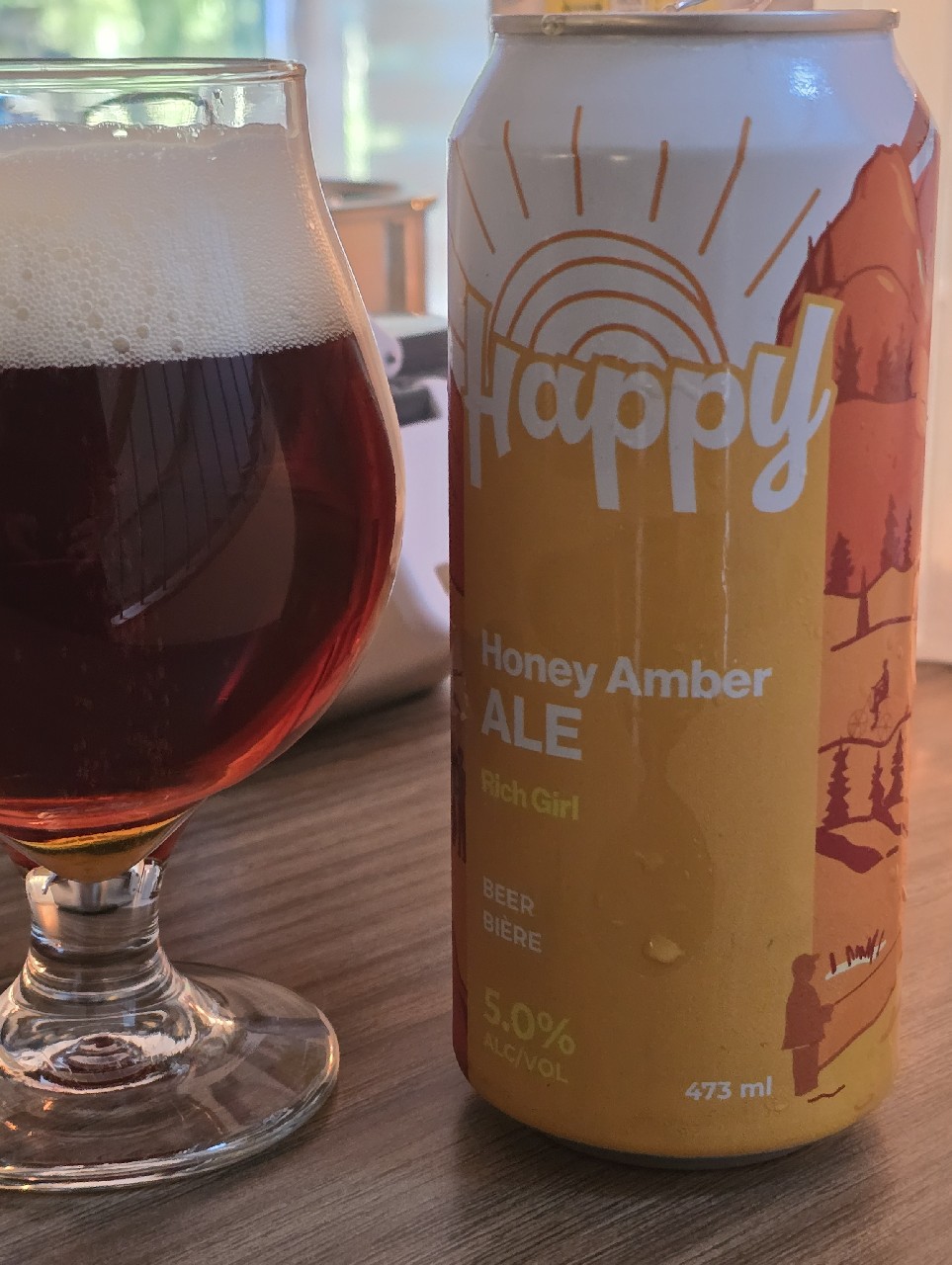Honey Amber ALE Rich girl, Happy Brewing
