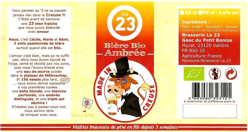 La 23 Ambrée, Brasserie La 23