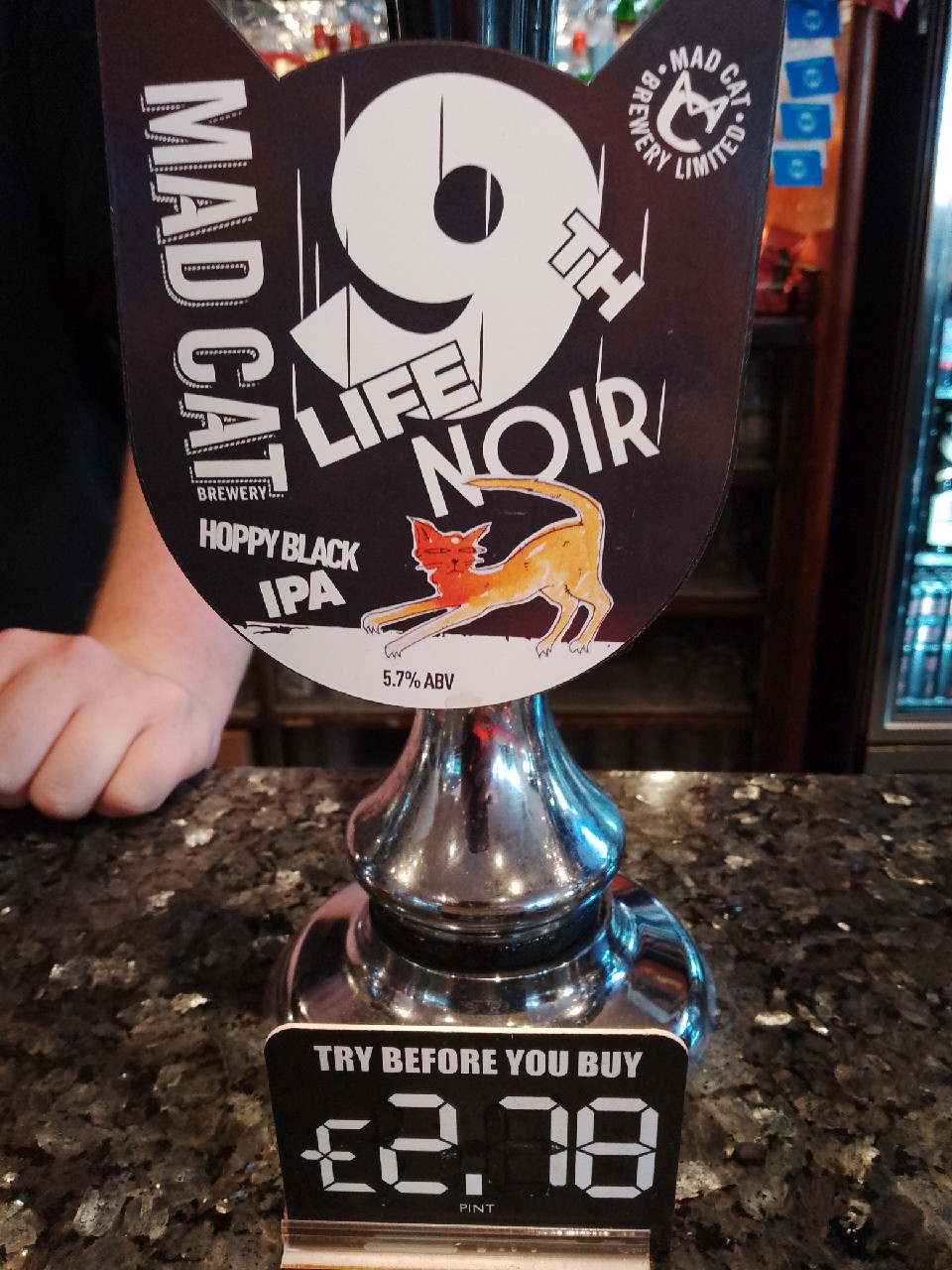 Ninth life black IPA, England