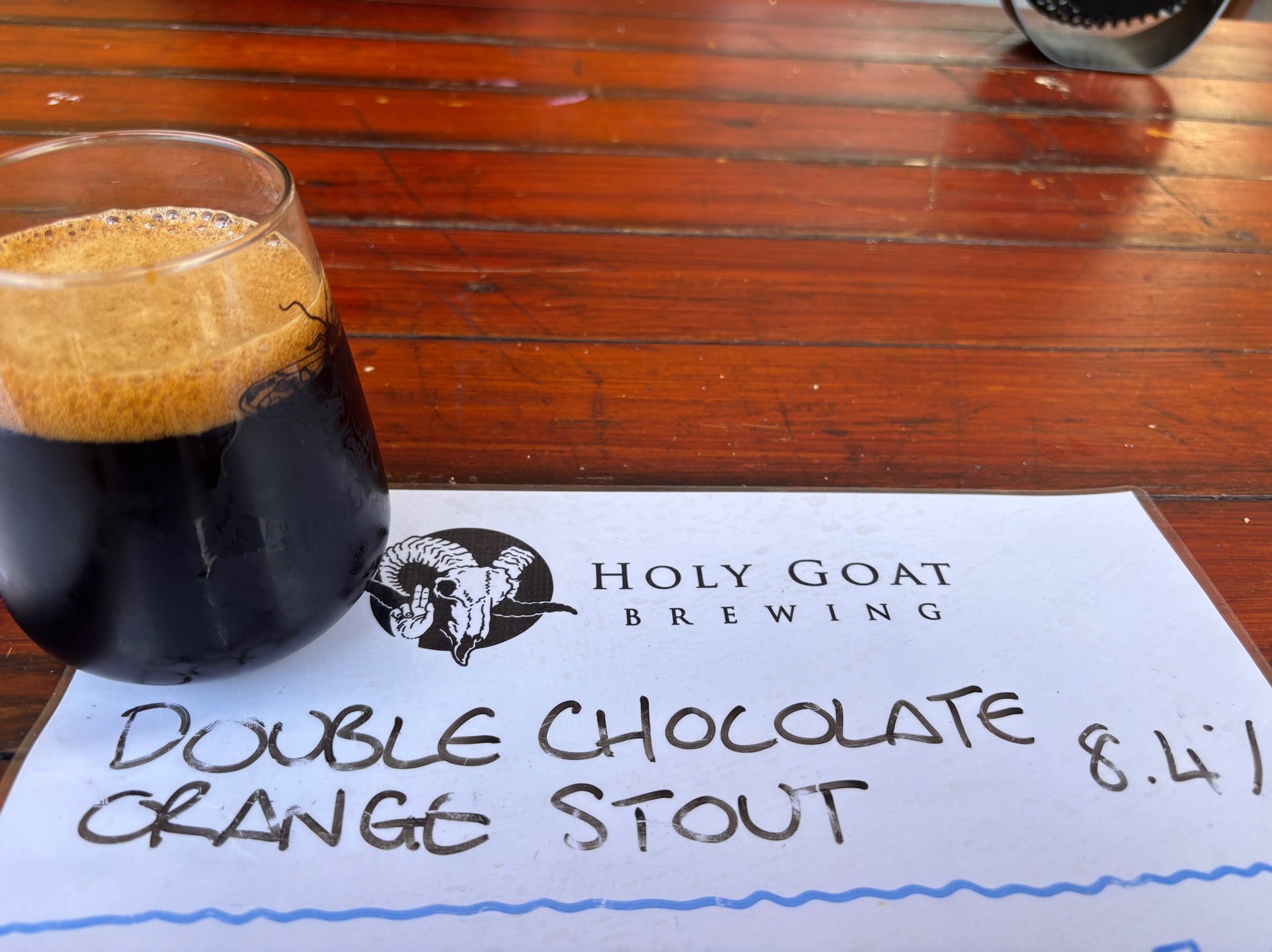 double chocolate orange stout, Scotland