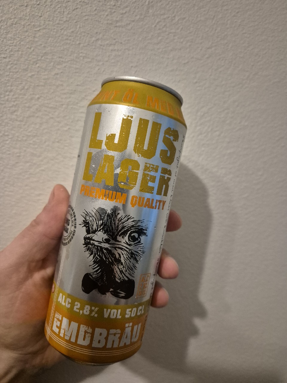 Ljus Lager Premium Quality 2,8%, Emdbräu