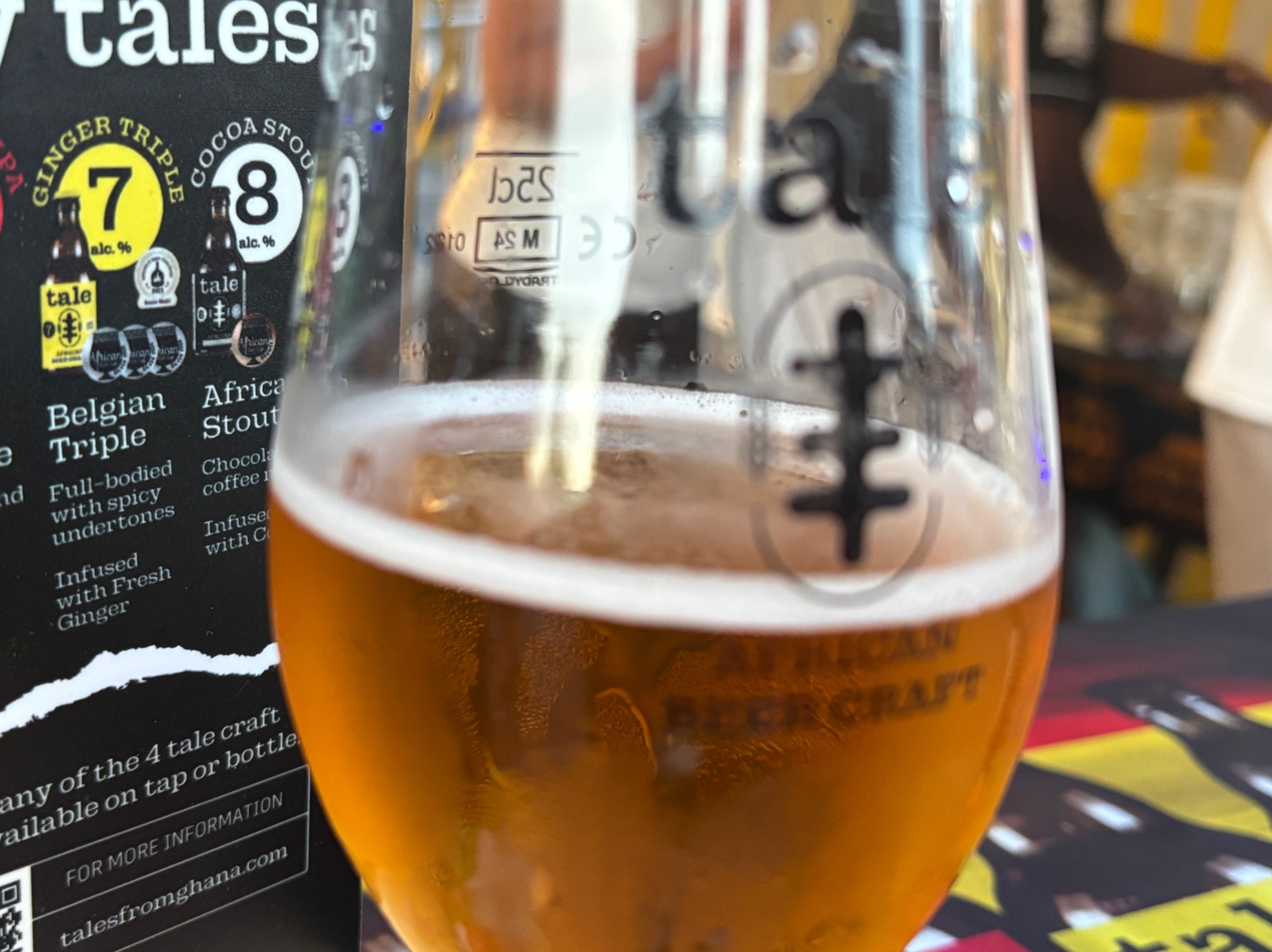 Ginger Triple (7), Tale African Beer Craft
