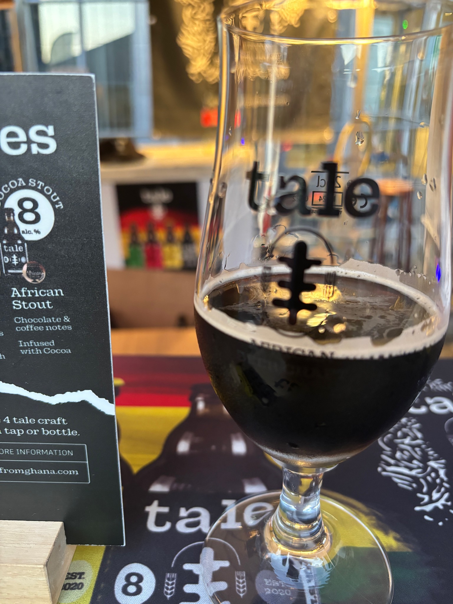 Cocoa Stout (8), Tale African Beer Craft