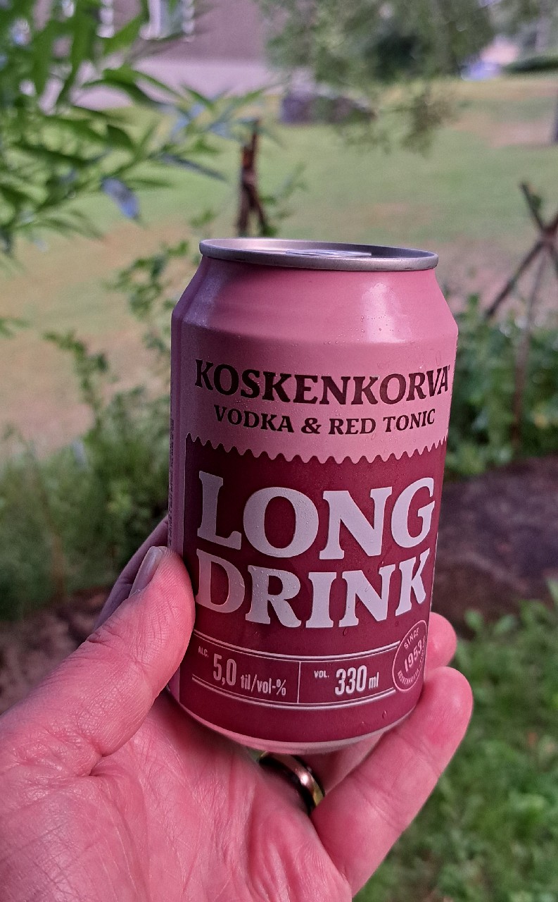 Koskenkorva Long Drink Vodka & Red Tonic, Finland