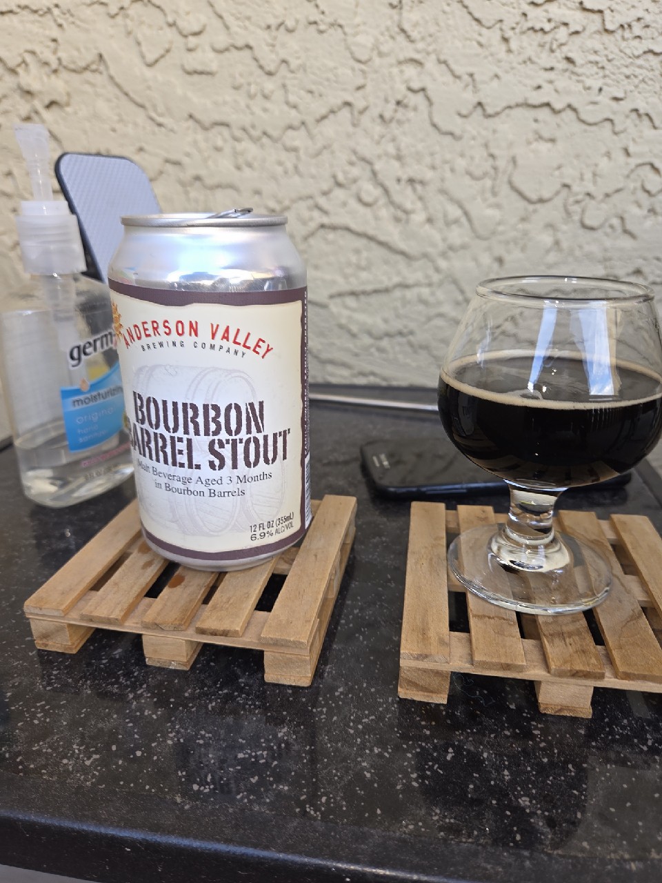 borrbon barrel stout, Anderson Valley