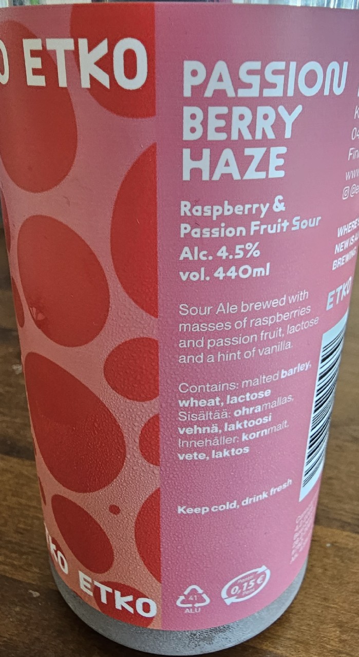 Passionberry Haze, Finland