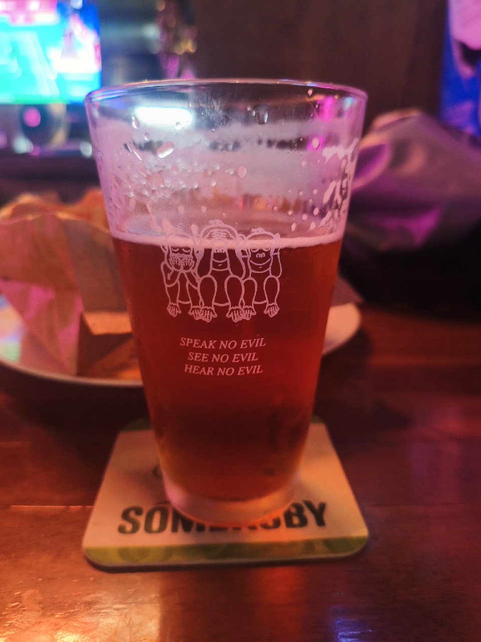 Three monkeys red devil monkey, Three monkeys