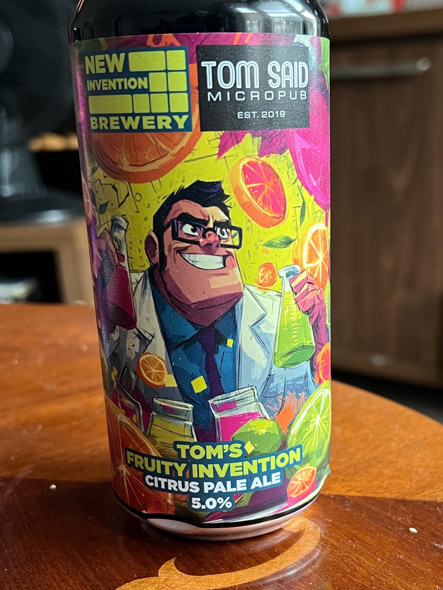Tom's Fruity Invention, New Invention Brewery