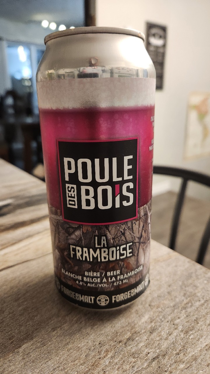 La framboise / poule des bois, La Forge du Malt - Microbrasserie
