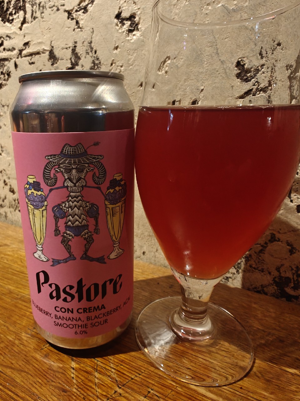 Pastore Con Crema Blueberry, Banana, Blackberry, Acai Smoothie Sour, England