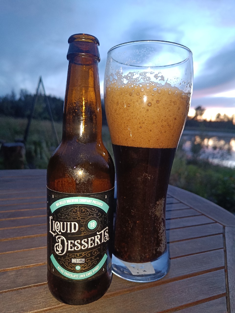 liquid desert 18- aztec chocolate lava cake stout, Big Belly Brewing Company