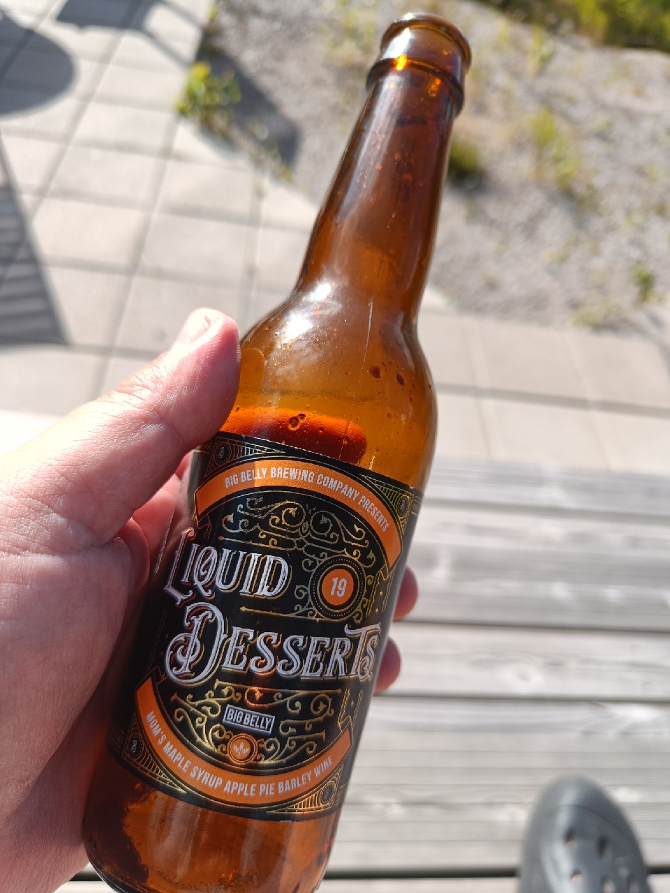 liquid desserts 19- mum's maple syrup apple pie barley wine, Big Belly Brewing Company