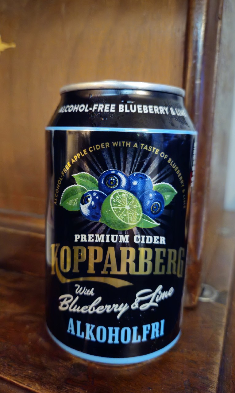 Kopparberg with Blueberry & Lime Alcohol Free, Sweden