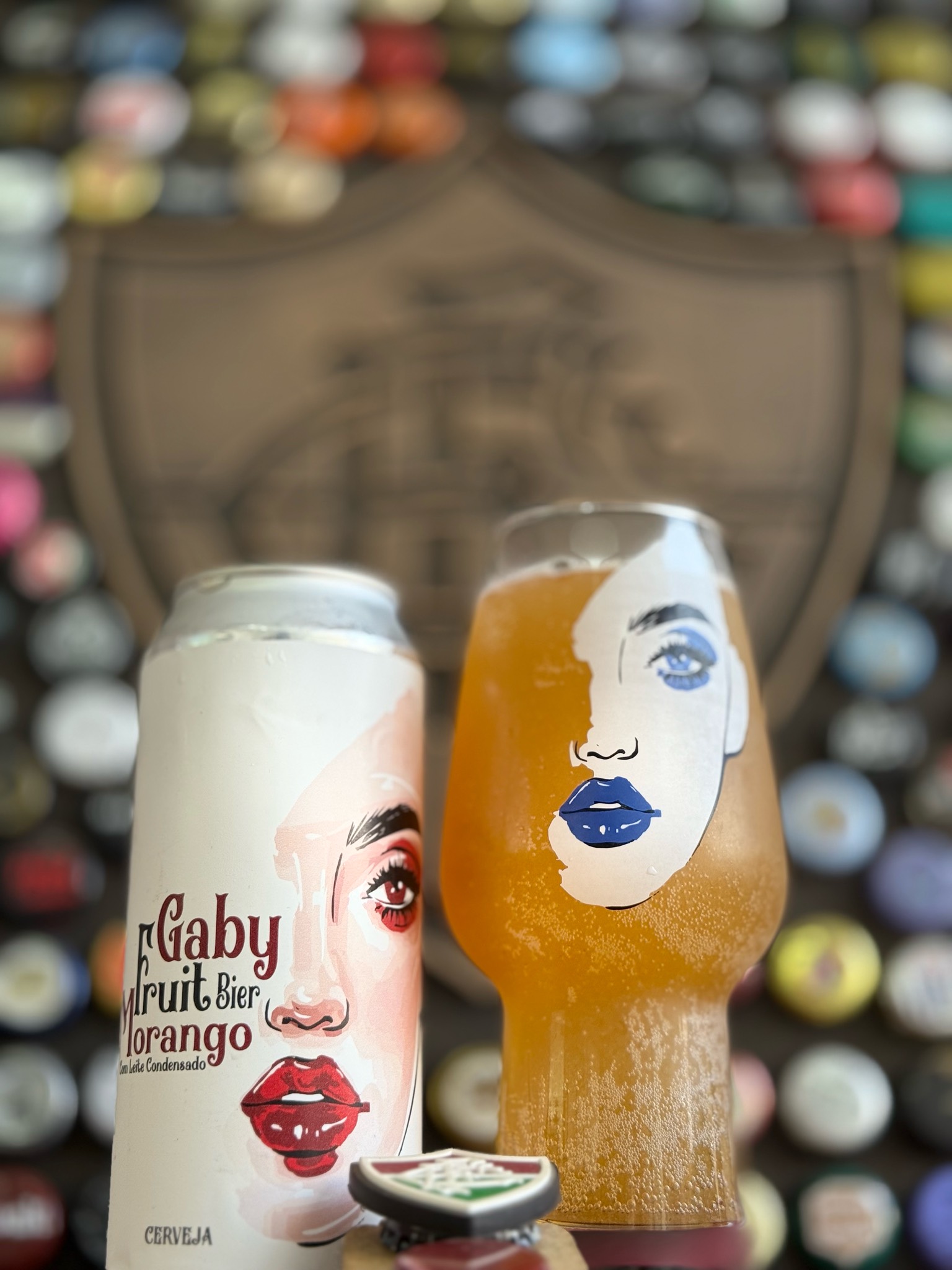 Gaby Fruit Bier Morango com Leite Condensado, Cervejaria Gabrielle