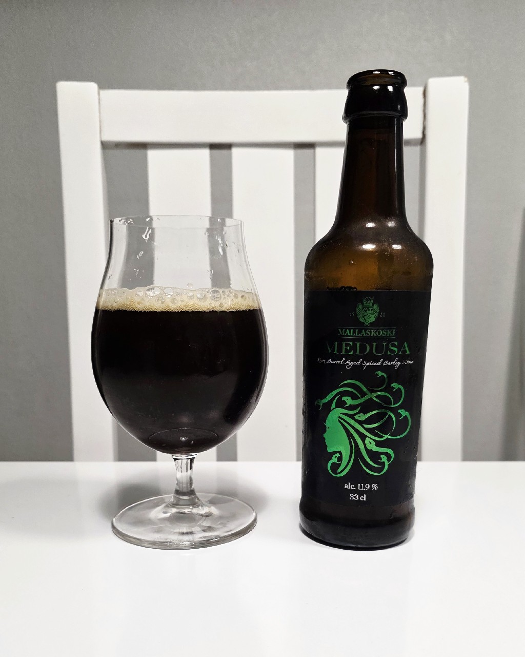 Medusa Rum Barrel Aged Spiced Barley Wine, Finland