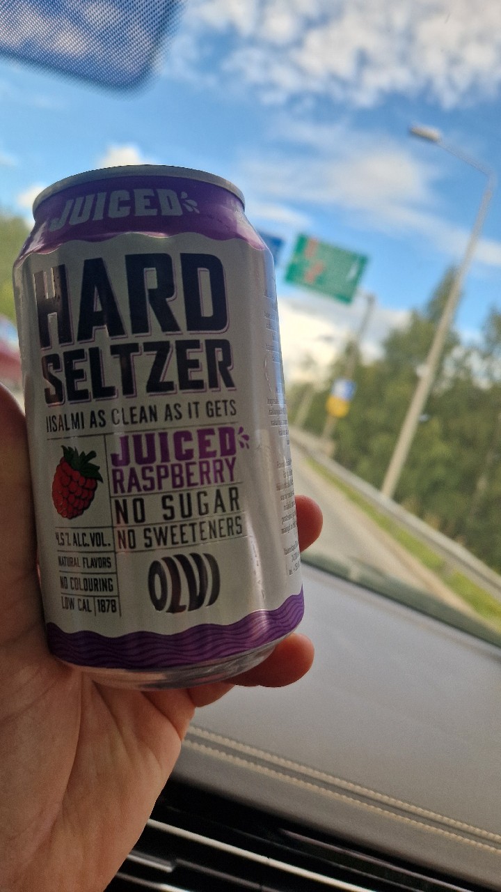 Hard Seltzer Juiced Raspberry, Finland