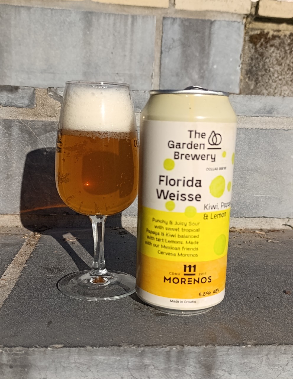 Florida Weisse: Kiwi, Papaya & Lemon - Morenos Collab, Croatia