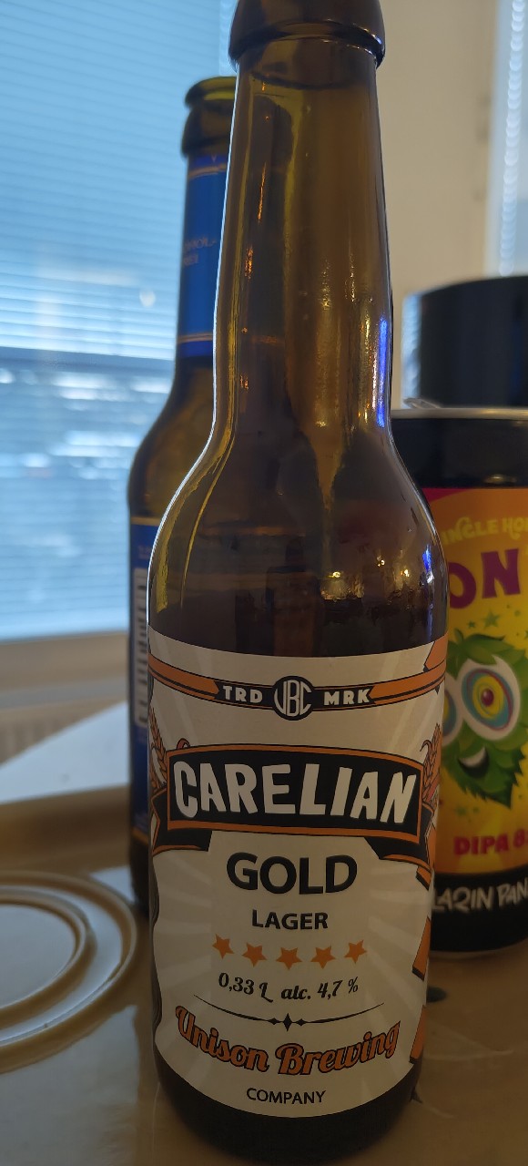 Carelian Gold Lager, Carelia Company (Unison Brewing Company)