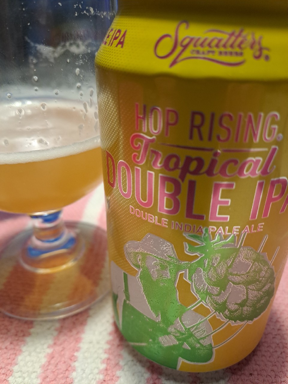 Hop Rising Tropical double IPA, Squatters Craft Beers