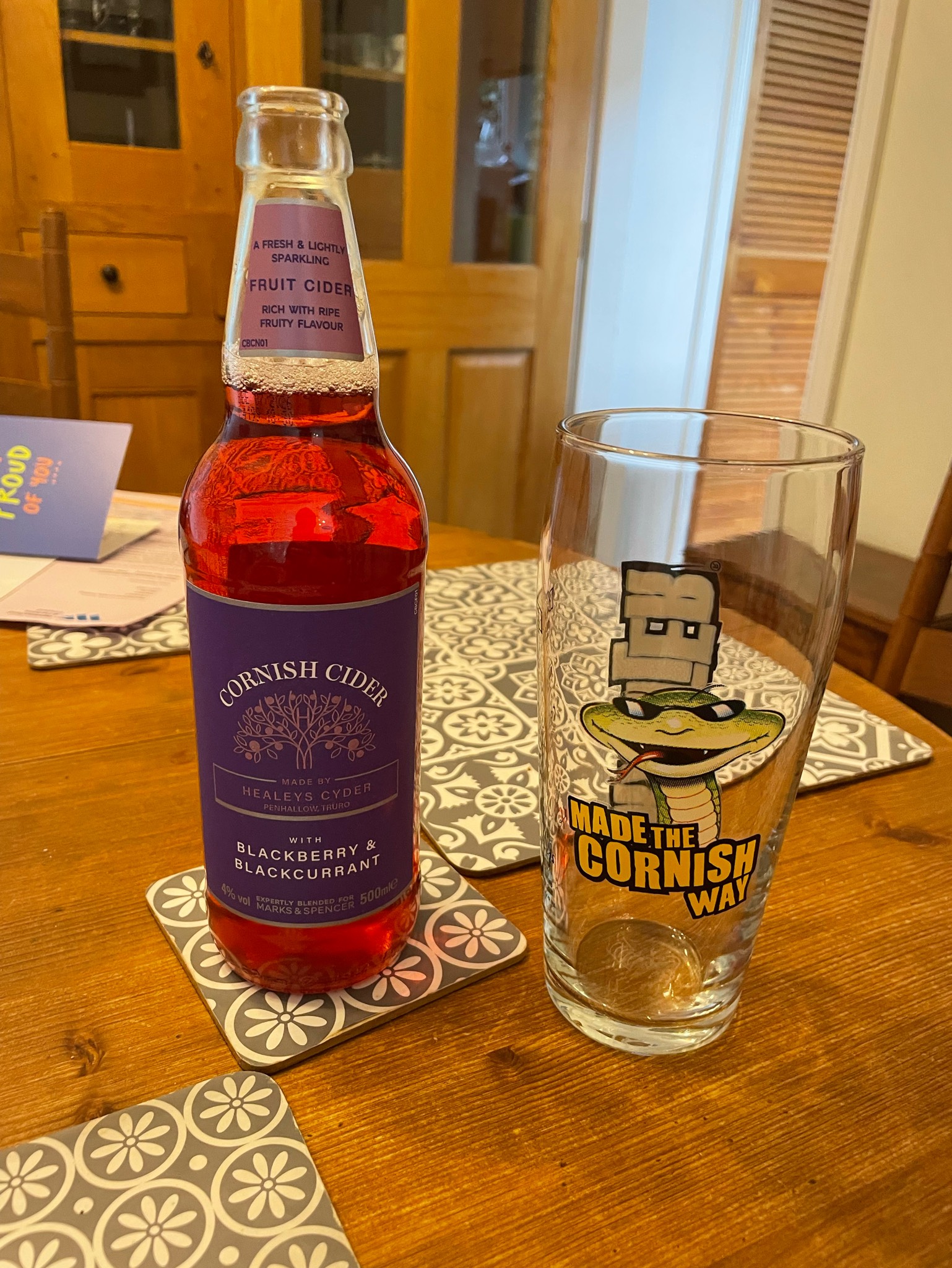 Cornish Cider with Blackberry and Blackcurrant, Healey's Cornish Cyder Farm