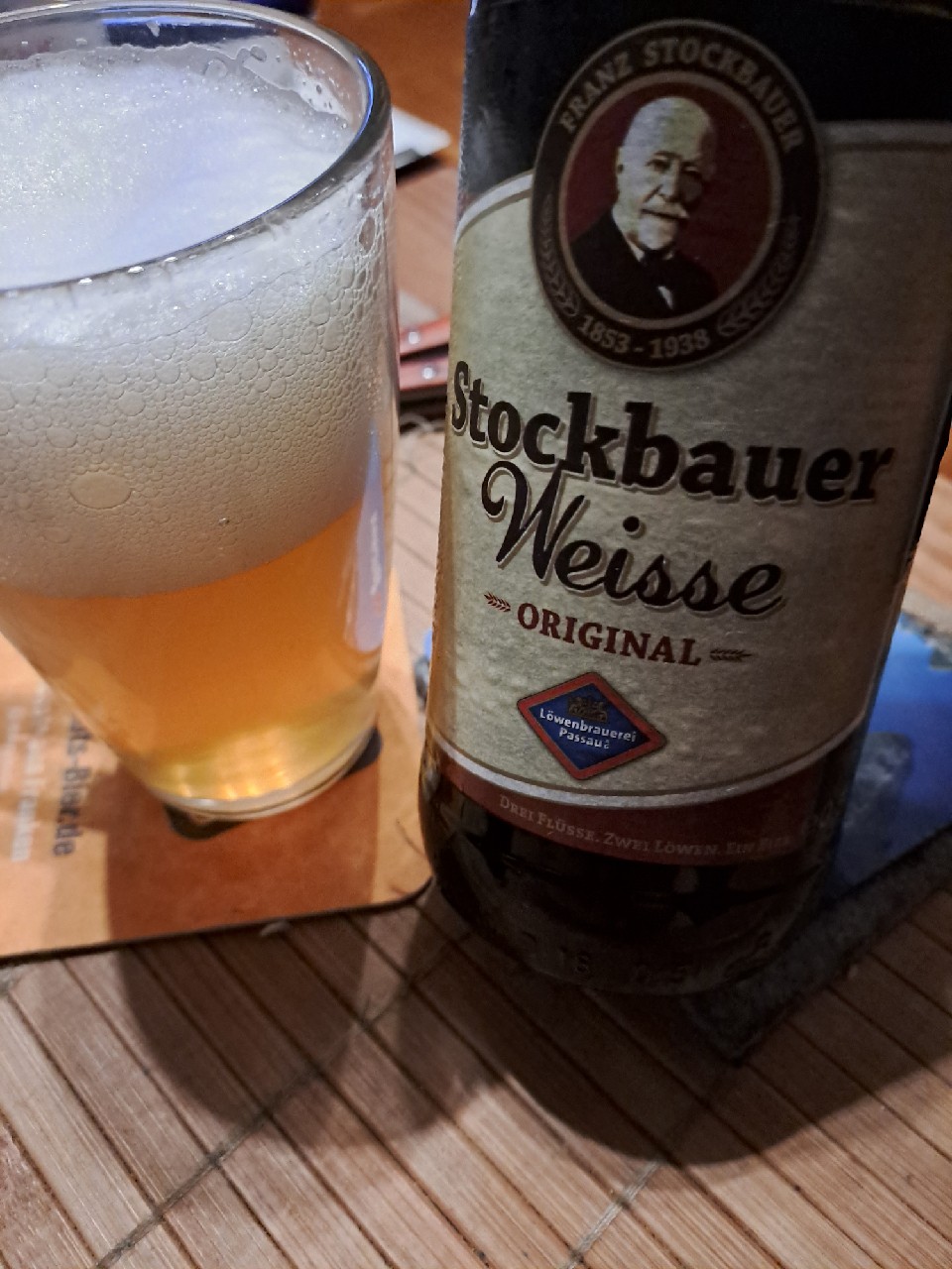 Stockbauer Weisse Original, Löwenbrauerei Passau