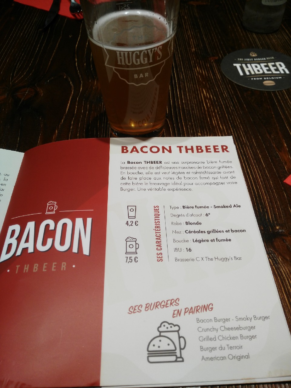 Bacon Thbeer, Brasserie C X The Huggy's Bar