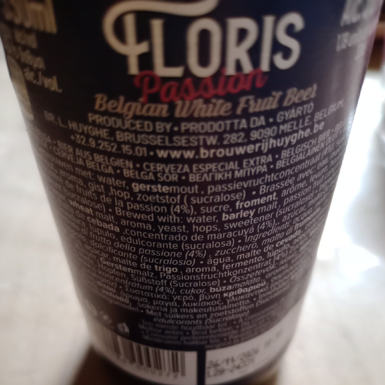 Floris Passion, Belgium