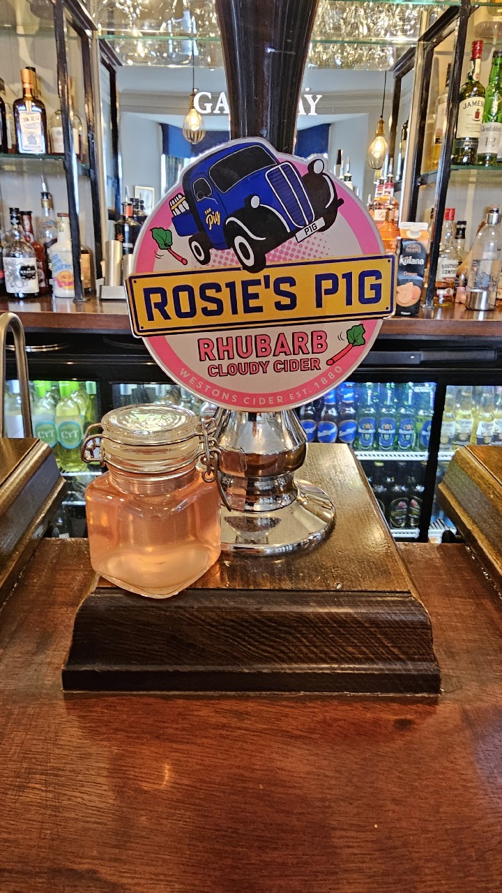 Rosies pig still rhubarb, England