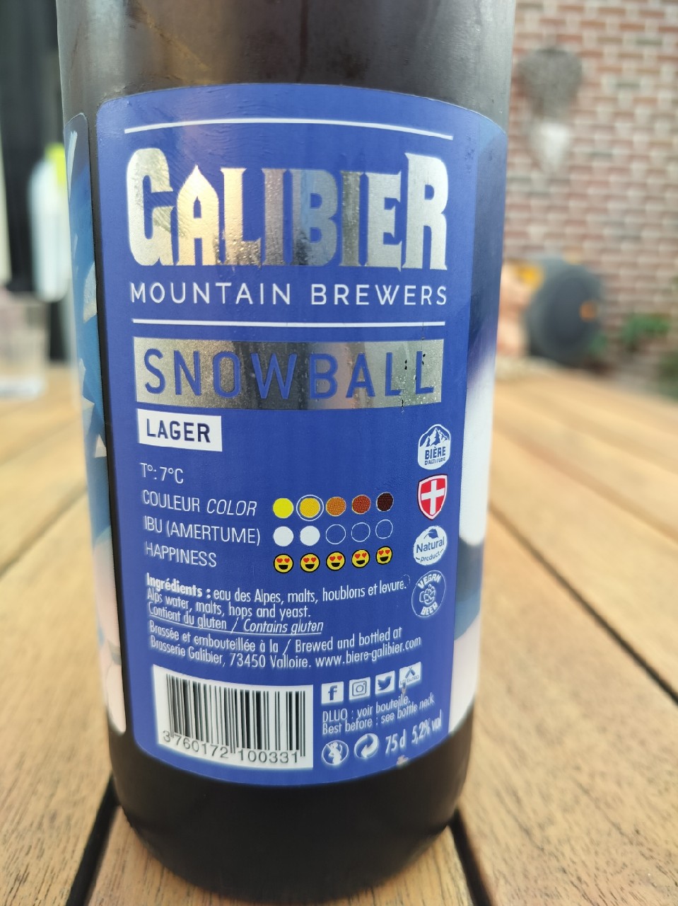 Snowball Lager, Brasserie Galibier