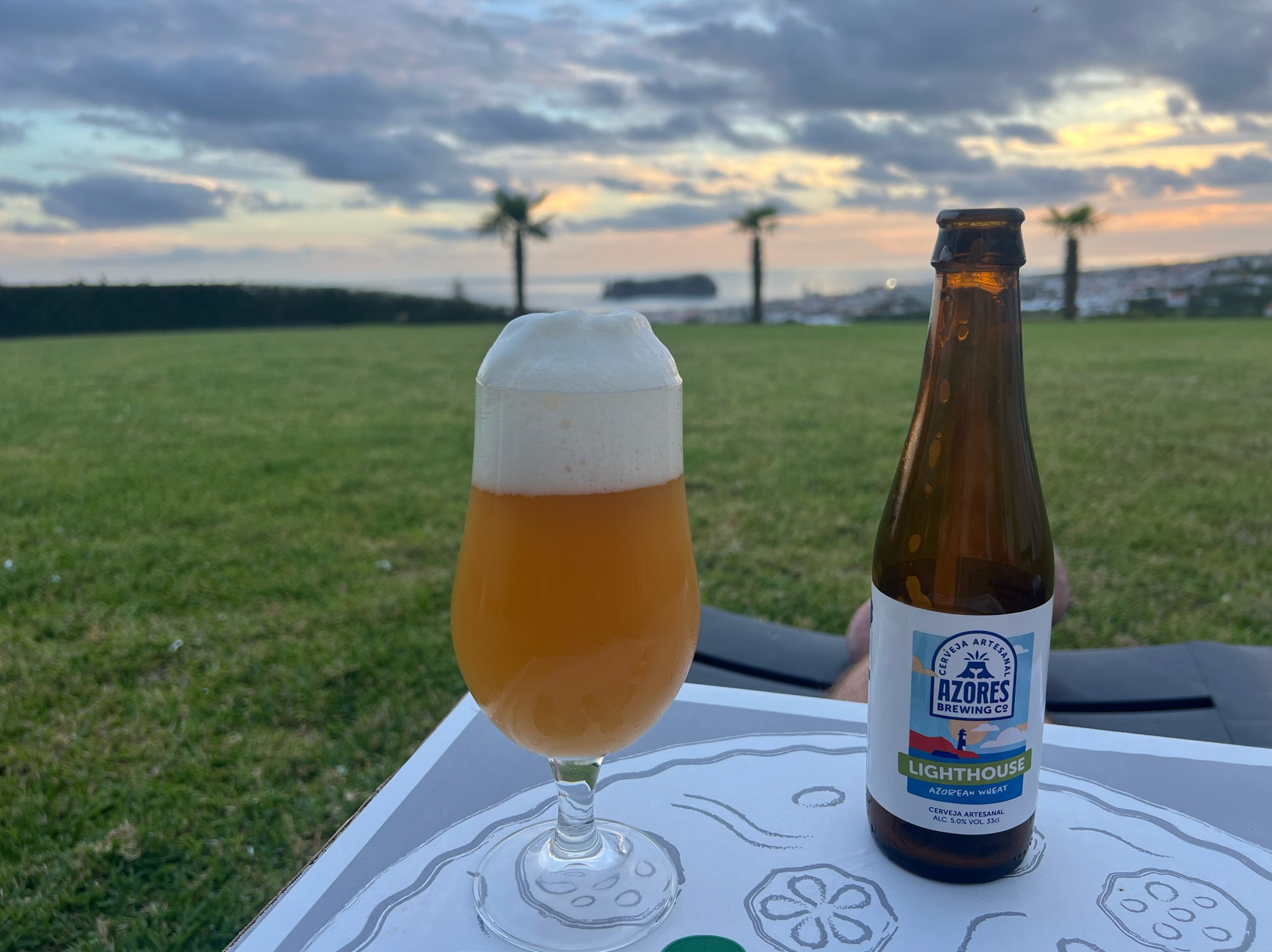 lighthouse azorean wheat, Azores Brewing Company