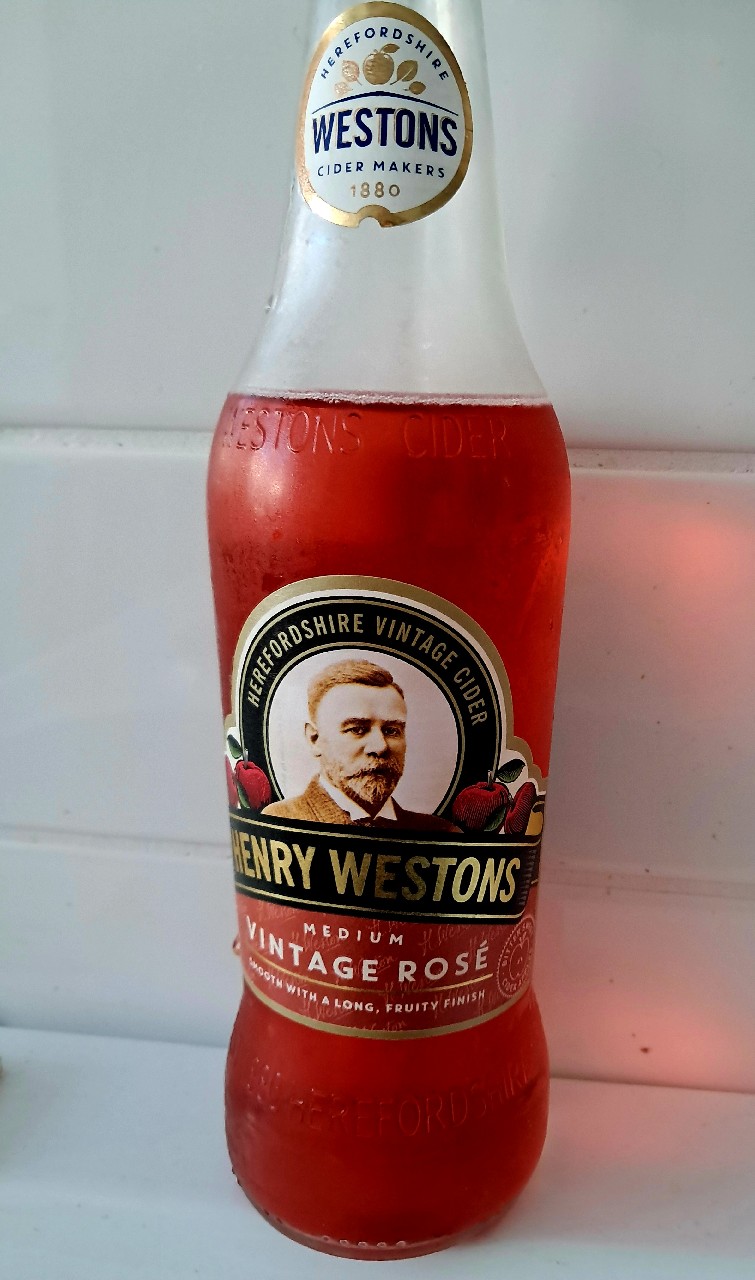 henry westons medium vintage rosé 2019, Westons Cider