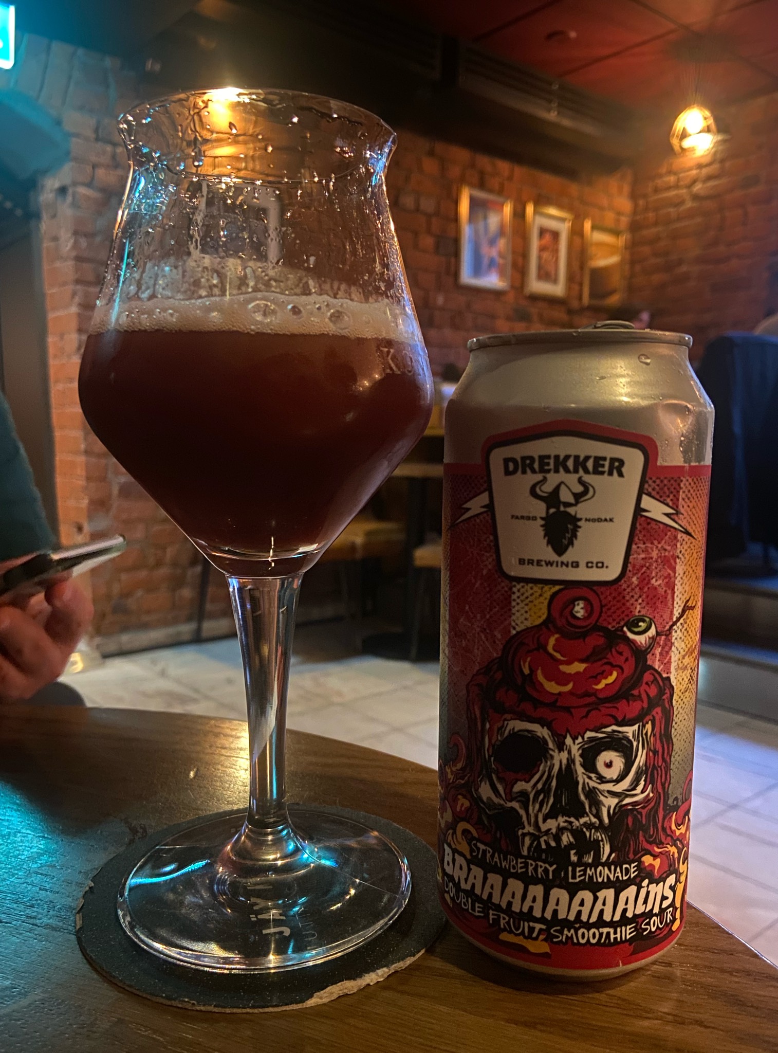 Braaaaaaaains Strawberry Lemonade, Drekker Brewing Company