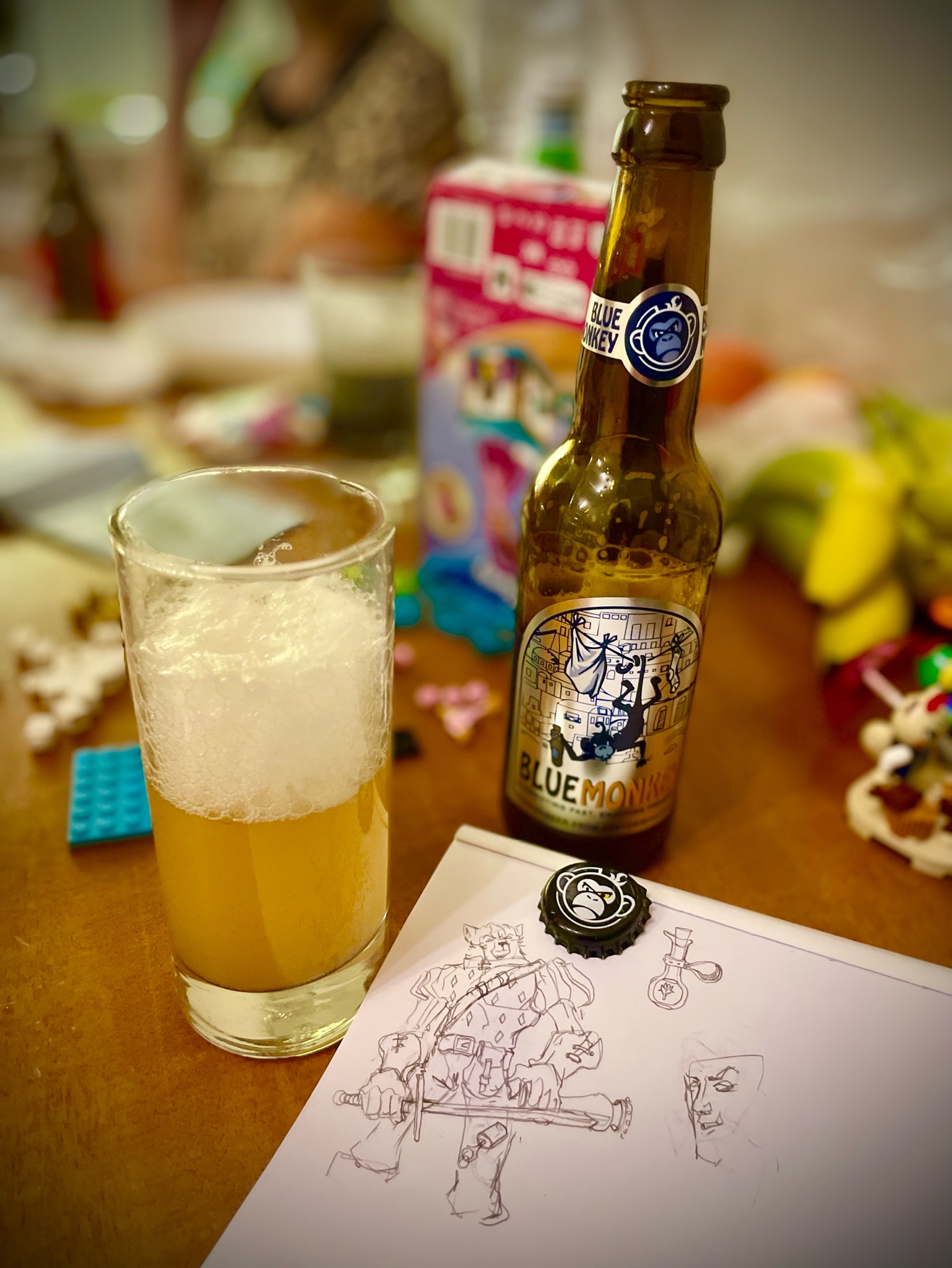 Blue monkey Pale ale, Ftelos Brewery Santorini