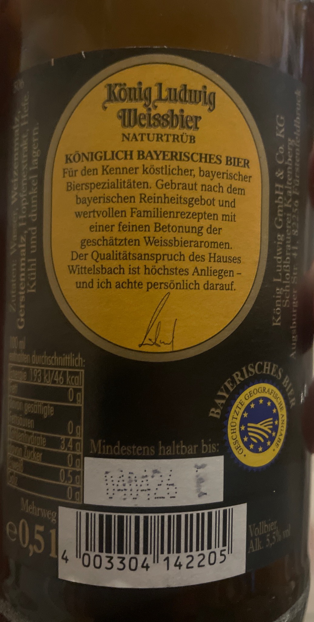 König Ludwig Weissbier Hell, Germany