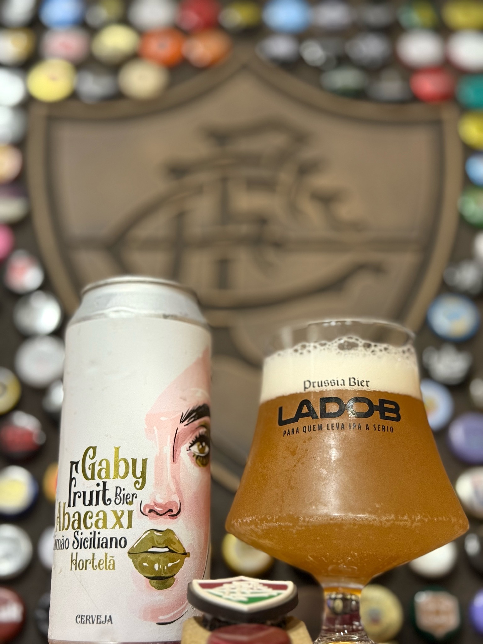 Gaby Fruit Bier Abacaxi Limão Siciliano Hortelã, Cervejaria Gabrielle