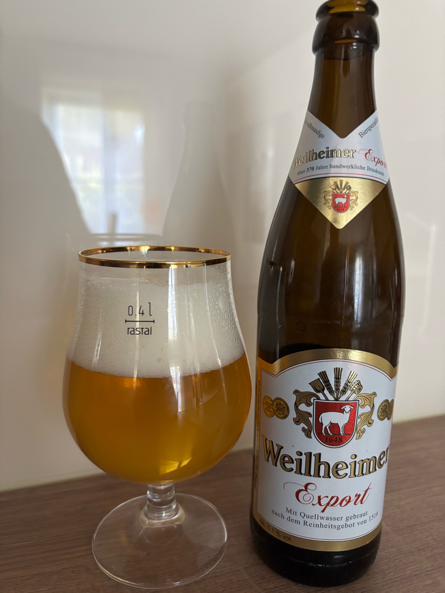 Weilheimer Export, Lammbrauerei Weilheim