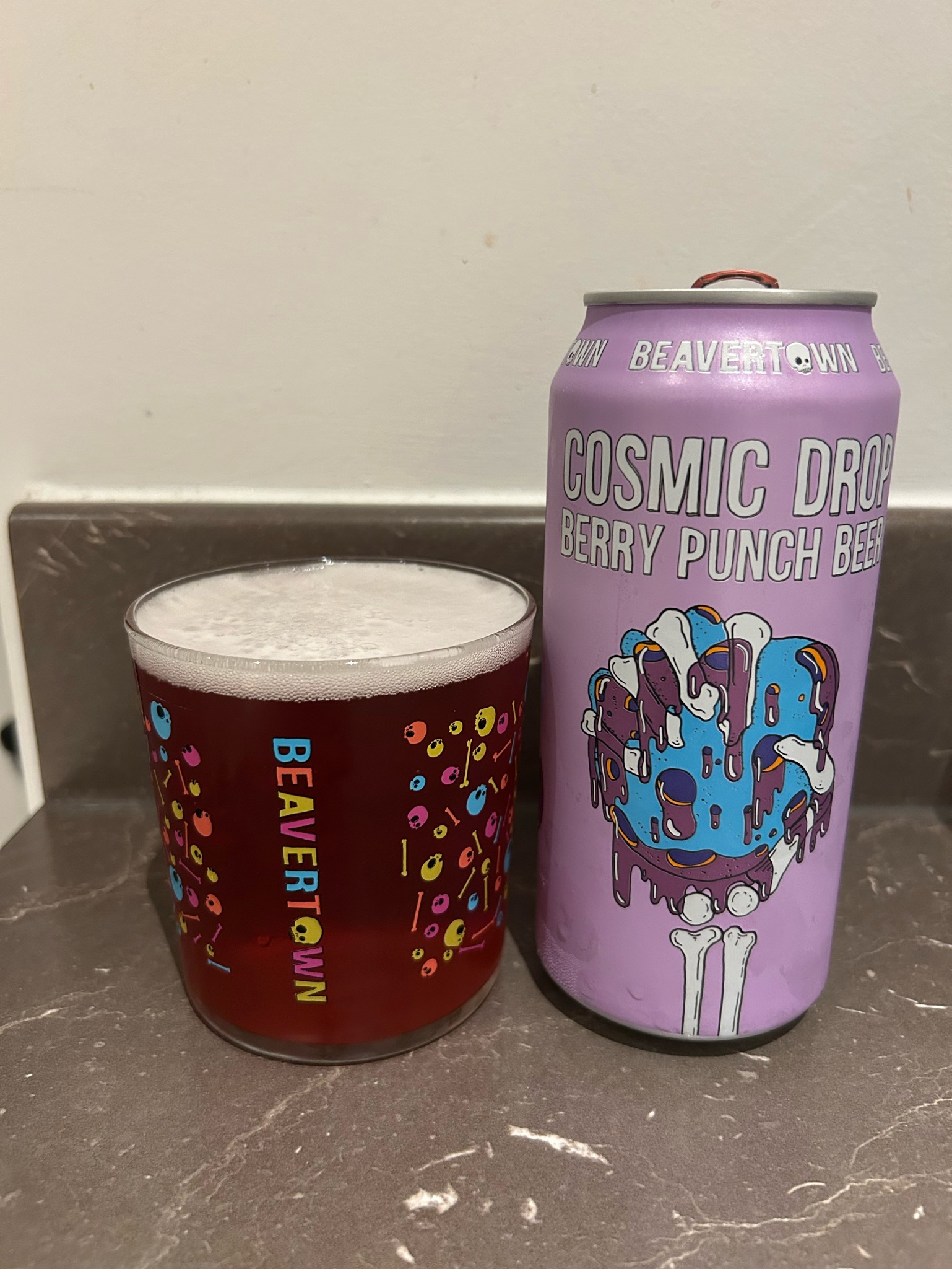 Cosmic Drop Berry Punch Beer, Beavertown Brewery