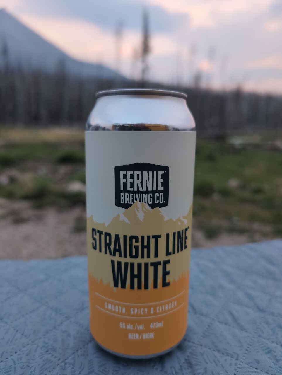 straight line white, Fernie Brewing Company