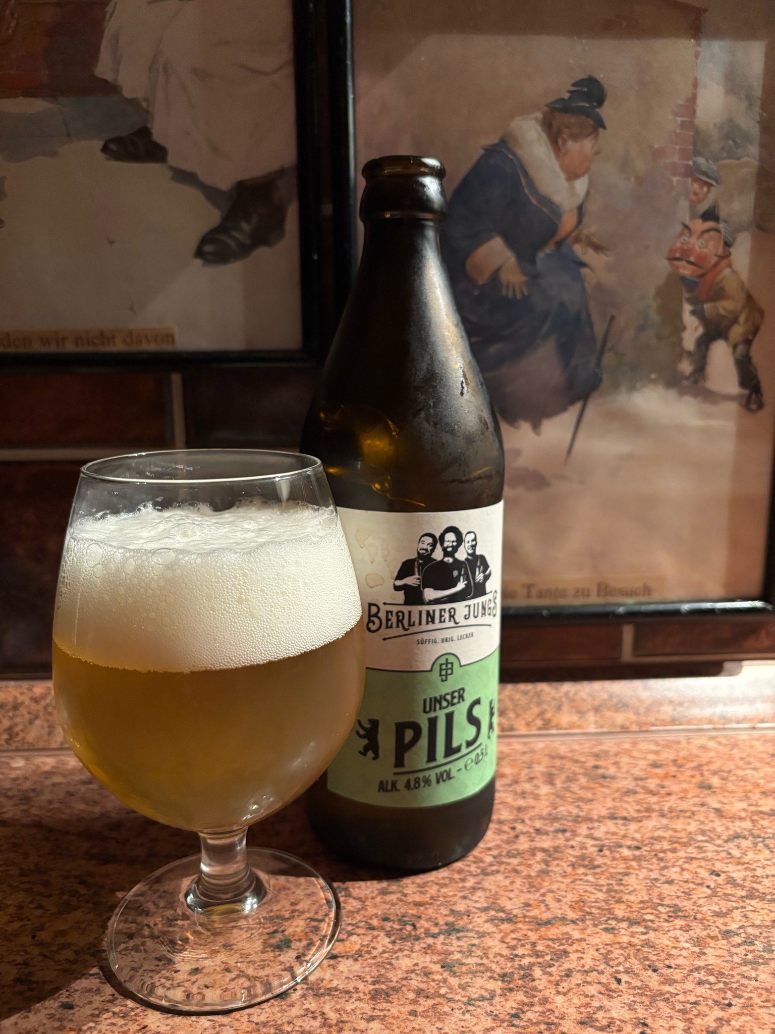 Berliner Jungs Unser Pils, Brewer's Tribute