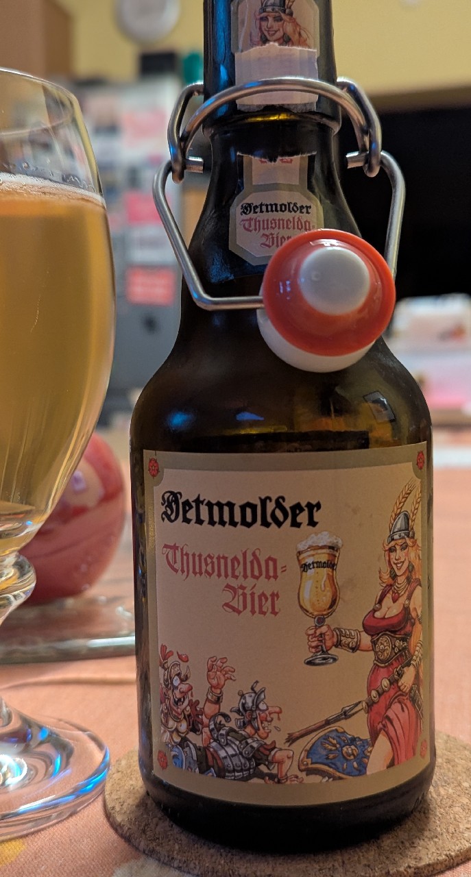 Detmolder Thusnelda-Bier, Privat-Brauerei Strate Detmold