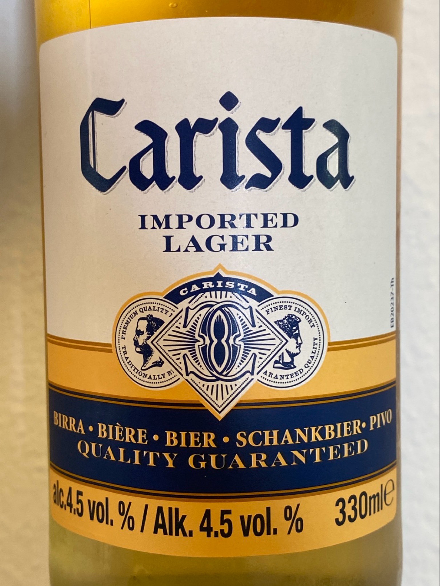 Carista Premium lager, Netherlands