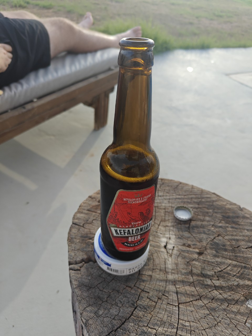 Kefalonian Beer Red Ale, Kefalonian & Ithaca Microbrewery