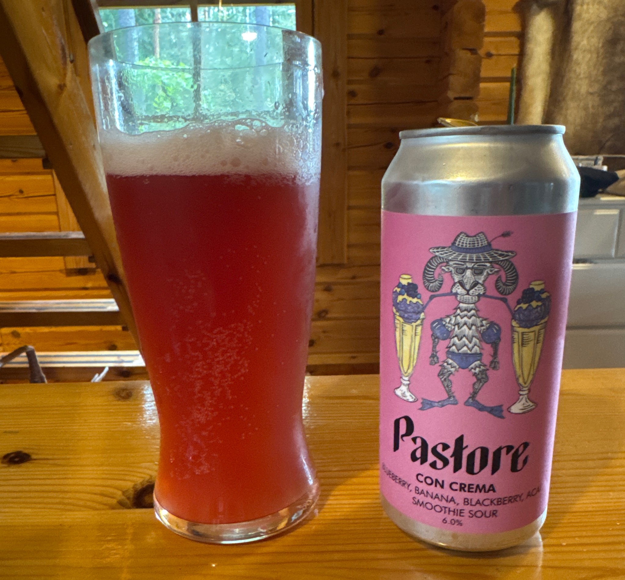 Pastore Con Crema Blueberry, Banana, Blackberry, Acai Smoothie Sour, England