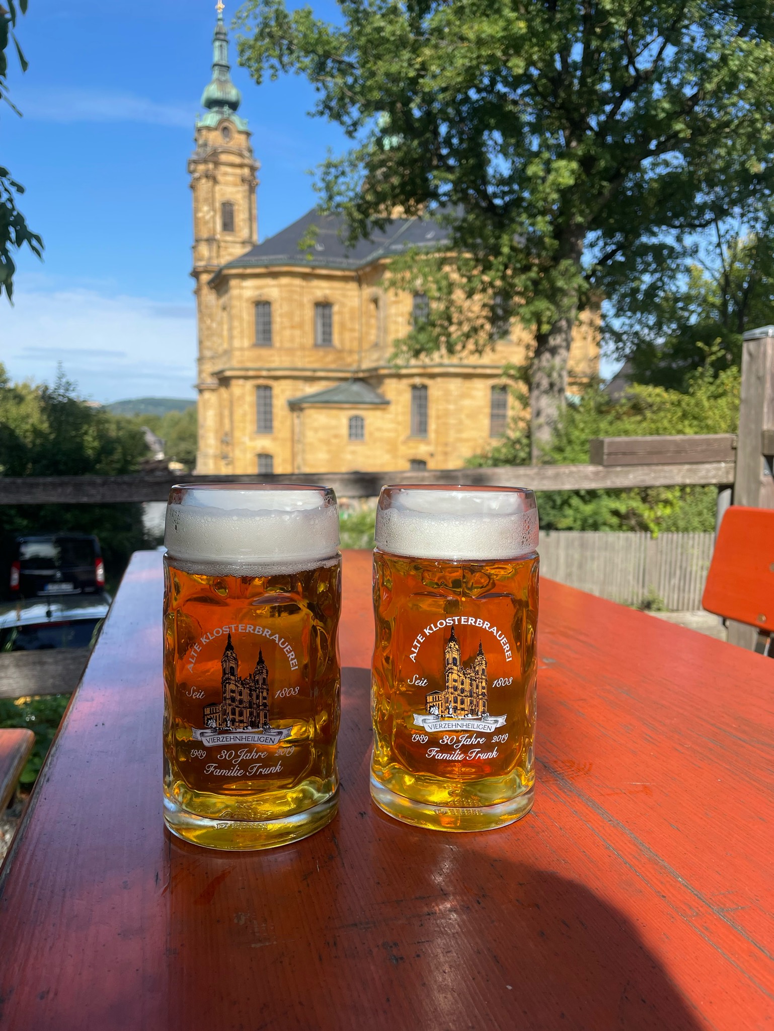 Vierzehnheiligener Nothelfer Erntebier, Alte Klosterbrauerei Vierzehnheiligen Brauerei Trunk