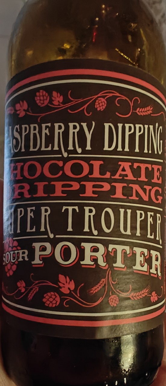 Raspberry Dipping Chocolate Dripping Super Trouper Porter, The Flying Dutchman Nomad Brewing Company