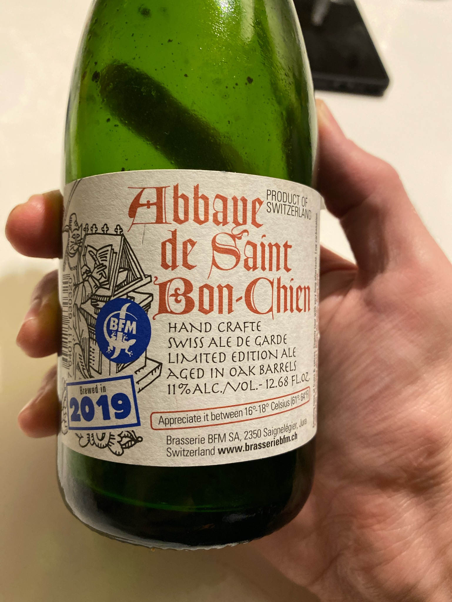Abbaye de Saint Bon-Chien (2019), BFM (Brasserie des Franches-Montagnes)
