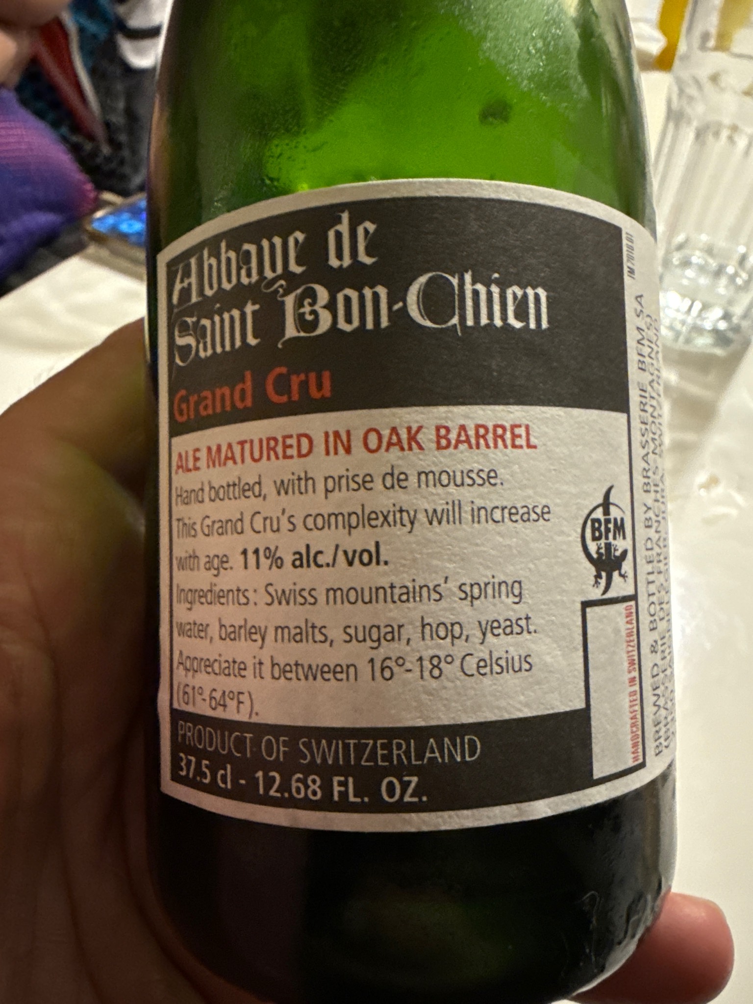 Abbaye de Saint Bonnet-Chien Grand Cru (2022), BFM (Brasserie des Franches-Montagnes)