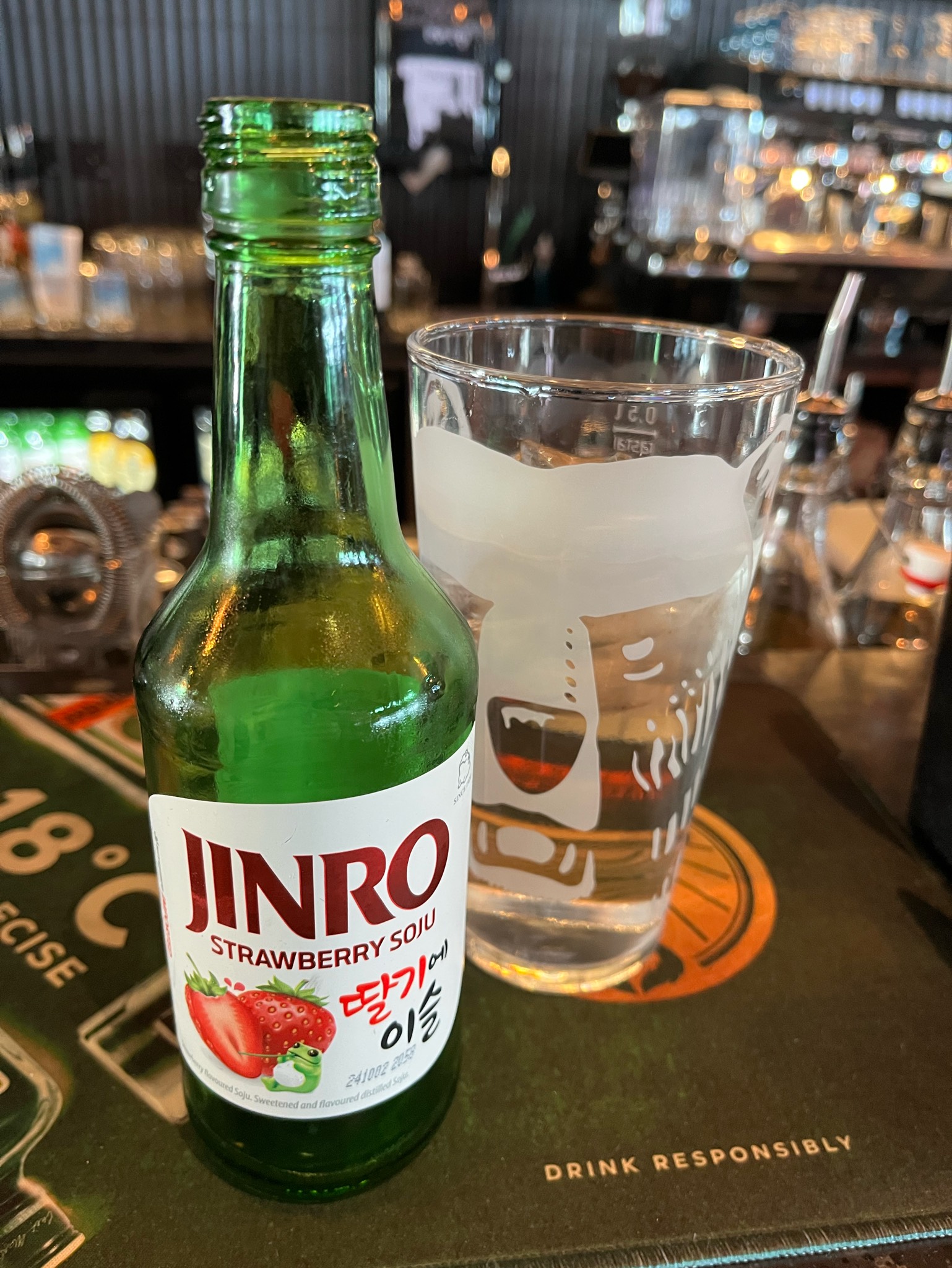Jinro strawberry soju, South Korea