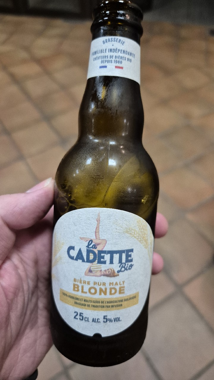 La Cadette Bio Bière Pur Malt Blonde, France